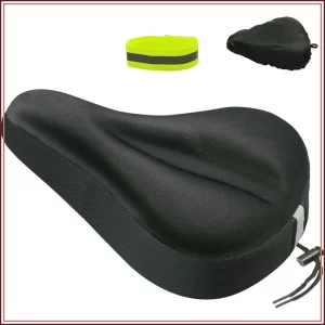 Padded Gel Bike Seat Cover – Sit-Bone Comfort for Indoor & Road Cycling