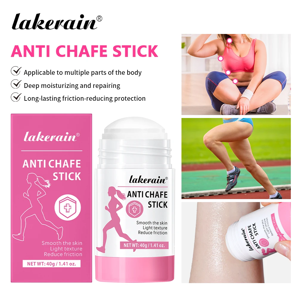 Anti-Chafe Stick for Runners – Anti-Friction Balm for Thighs, Heels & Arms