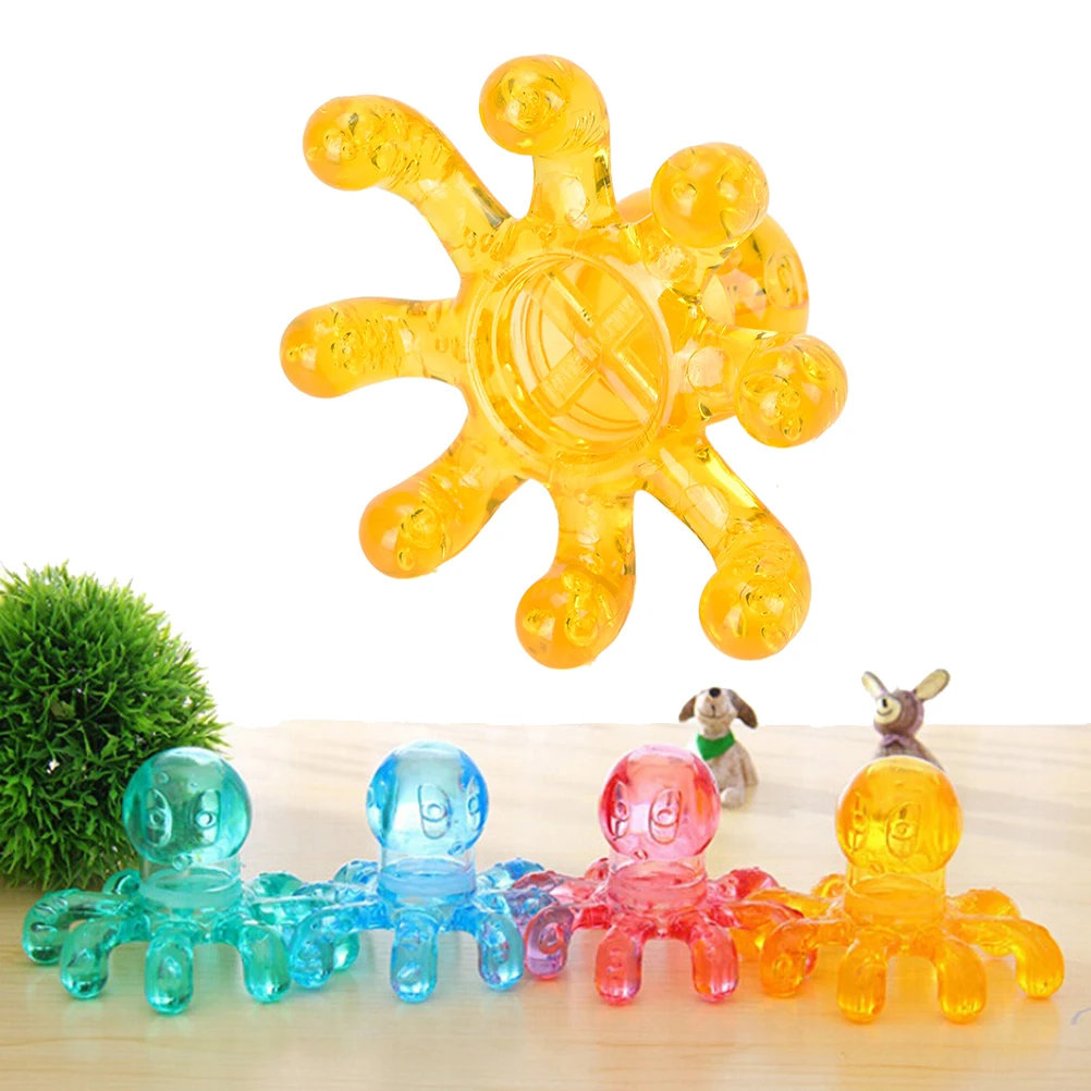 Hand Held Portable Octopus Massager Neck Body Abdomen Back Muscle Pain - color options