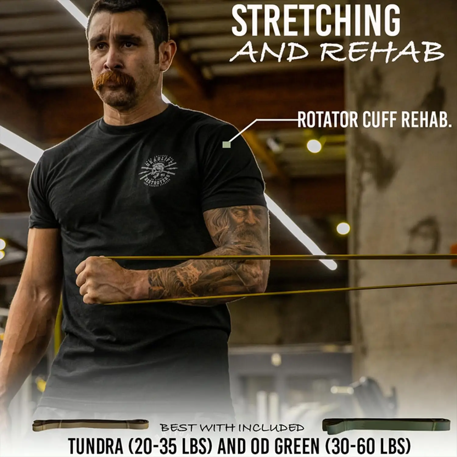 Pull Up Assistance Bands – Heavy Duty Resistance Loop Set for Strength Training - alternate view