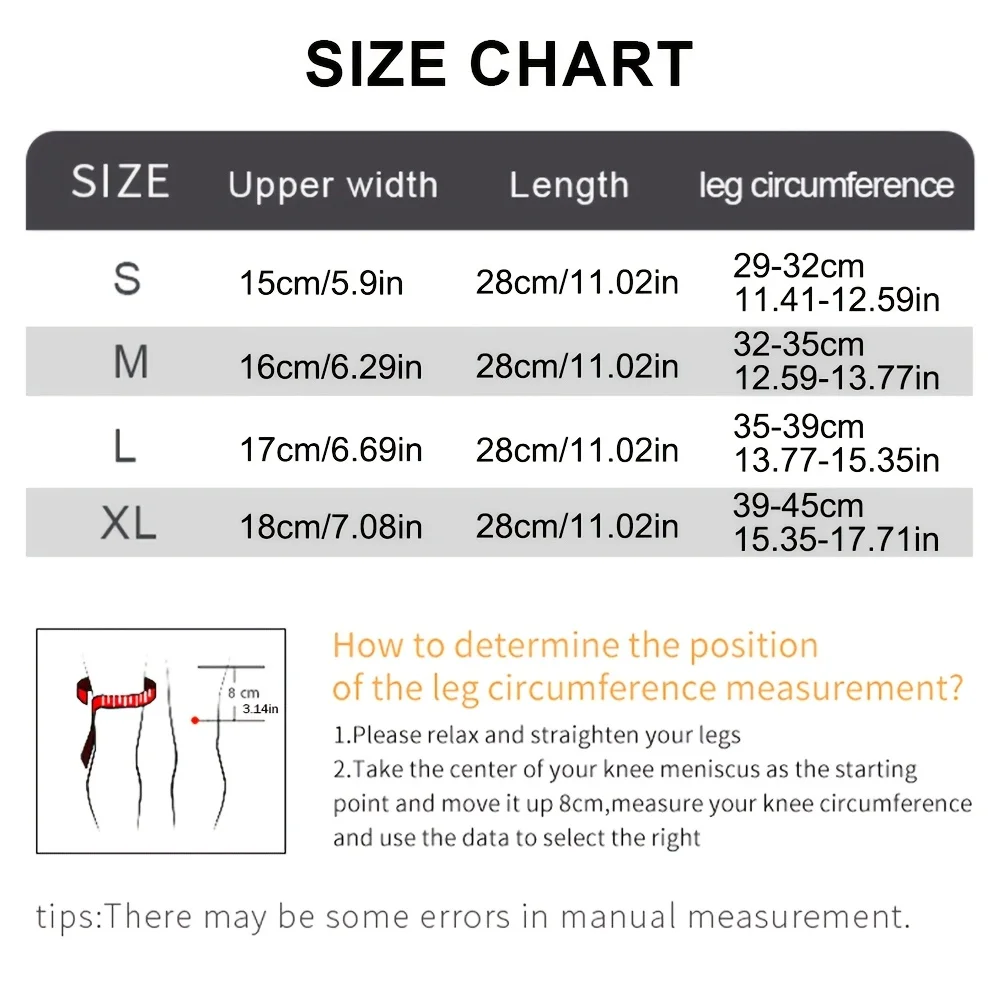 Compression Knee Sleeve with Spring Stabilisers – Breathable Sports Brace - close-up detail