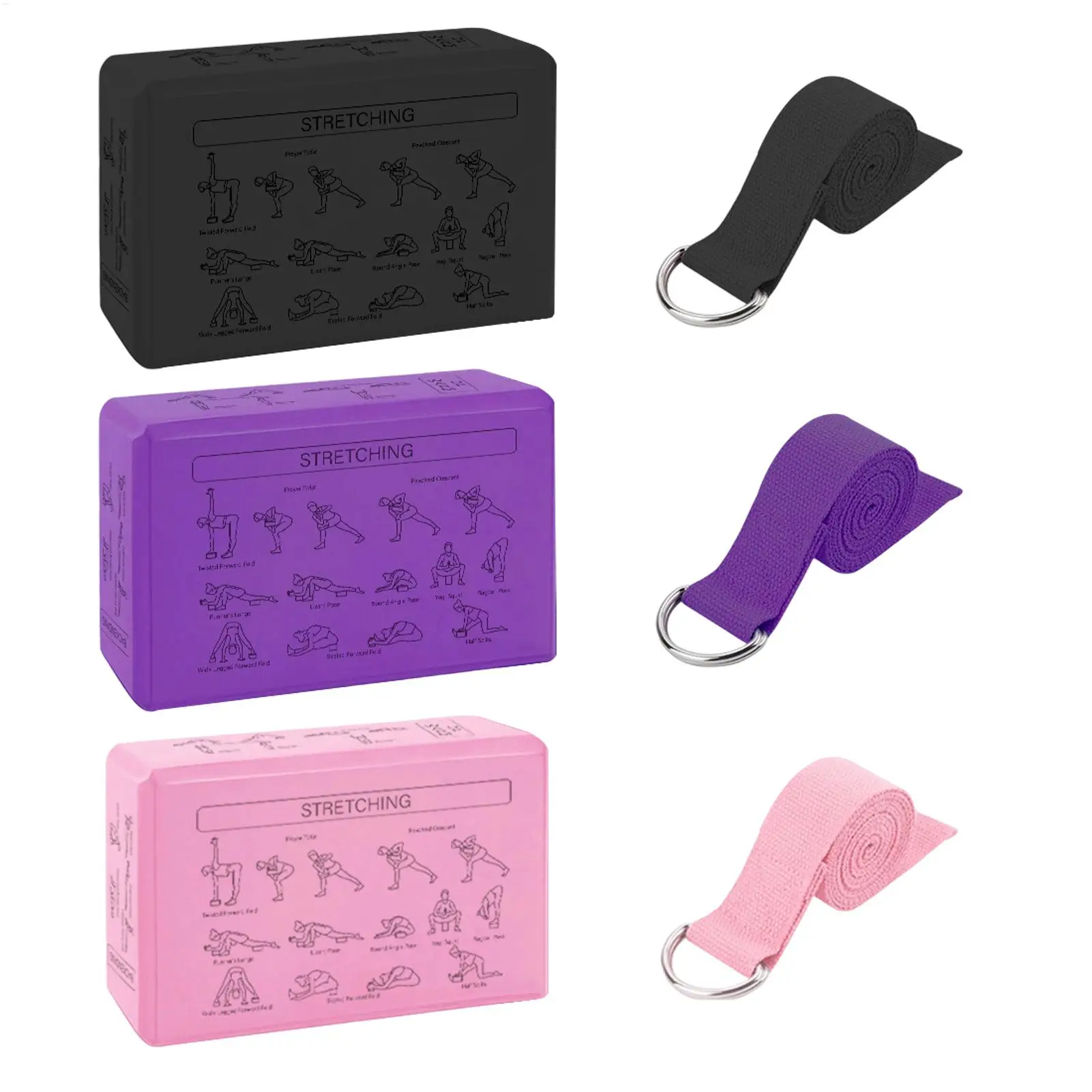 2PCS EVA Yoga Blocks High Density Non-Slip Foam Brick for Exercise - close-up detail