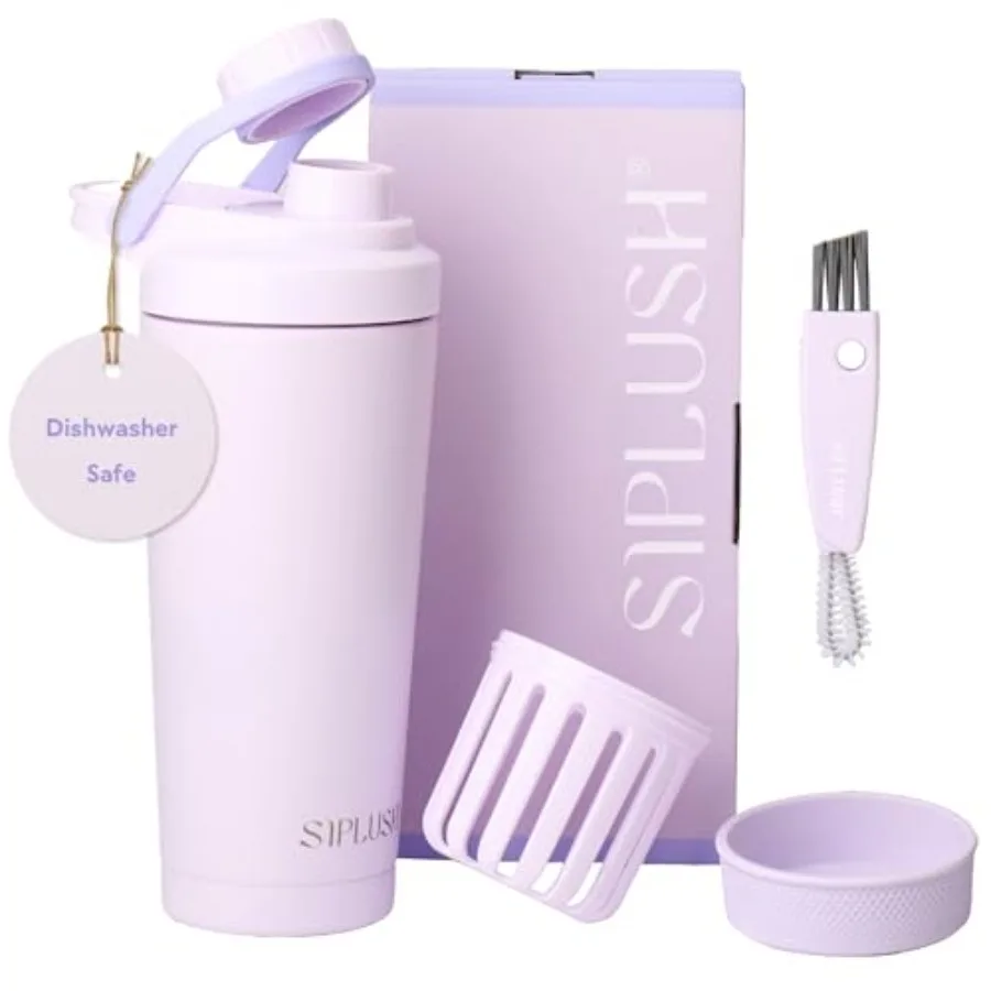 Insulated Stainless Steel Protein Shaker Bottle 24oz – Leak-Proof, Dishwasher Safe - texture detail