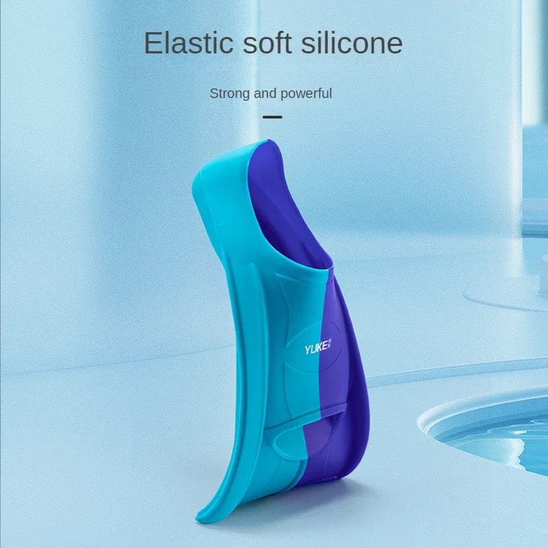 Silicone Swim Training Fins – Short Blade Fins for Kick Technique & Snorkelling - size and dimensions