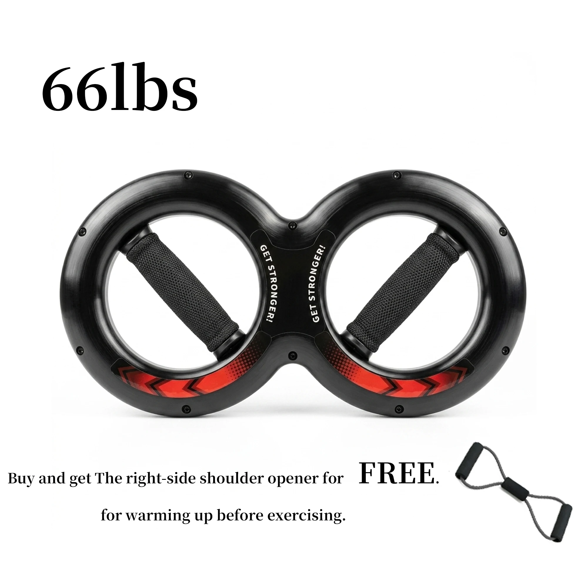 Figure-8 Arm Strength Trainer – Wrist, Forearm & Chest Isometric Exerciser - in use