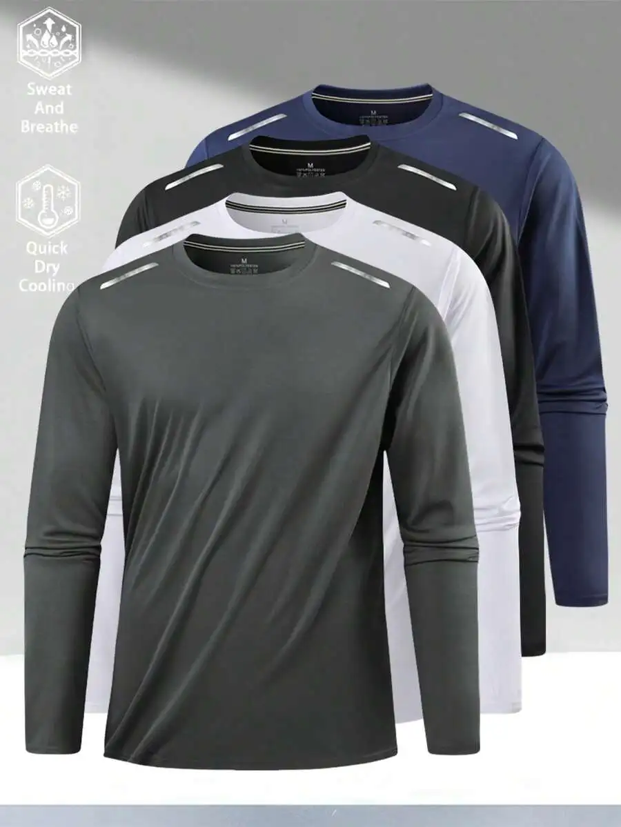 Men's Long Sleeve Compression Top – Quick-Dry Moisture-Wicking Base Layer - packaging