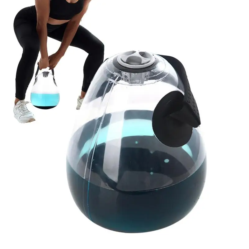 Inflatable Water Kettlebell – Aqua Ball for Balance Training