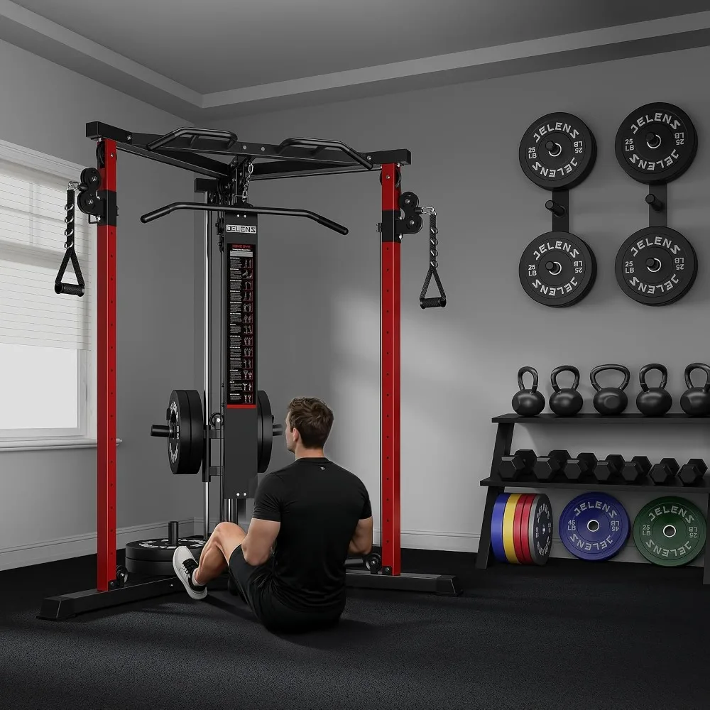 Cable Crossover Machine – High & Low Pulley Functional Trainer for Home Gyms - size and dimensions