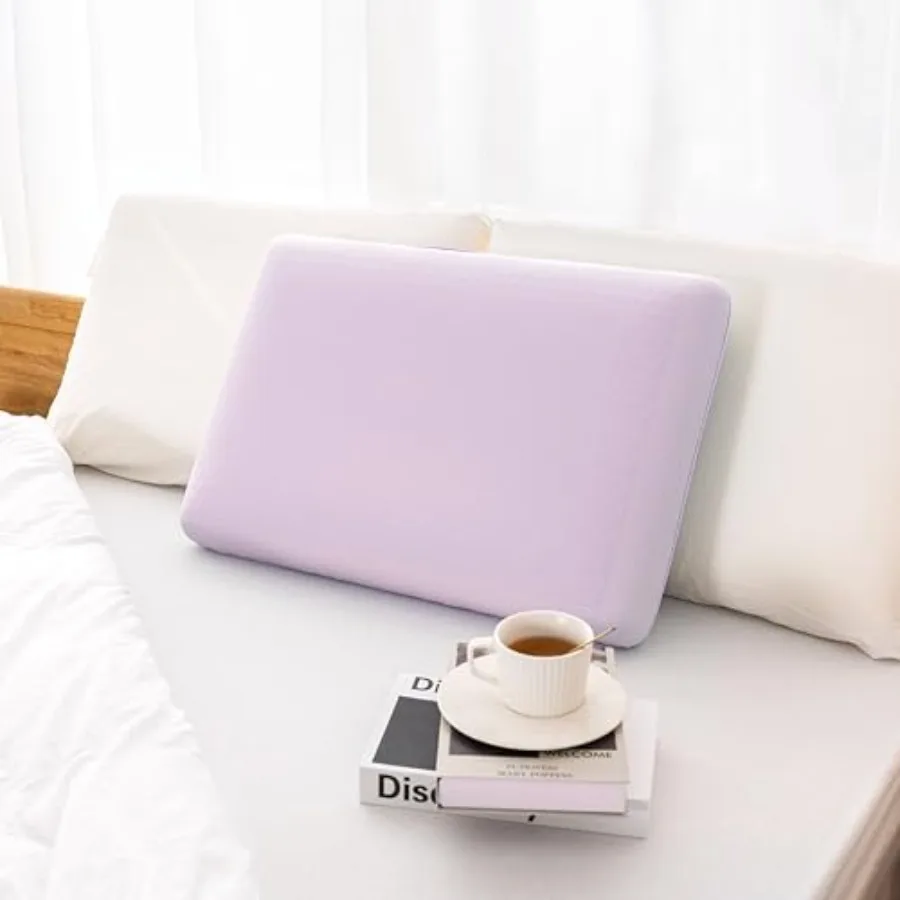 Cooling Gel Memory Foam Pillow – Neck Support for Side & Back Sleepers - close-up detail