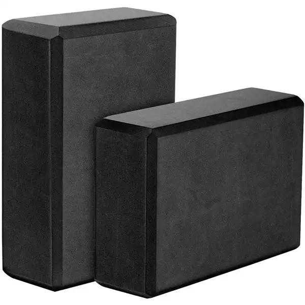 Yoga Blocks 2 Pack 23X15X7.6Cm High Density EVA Foam Block Exercise - side view