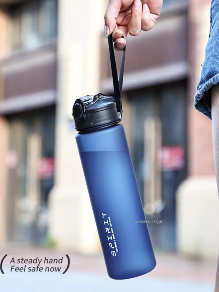 Motivational Water Bottle 750ml – Time Marker, Straw, Leak-Proof - alternate view