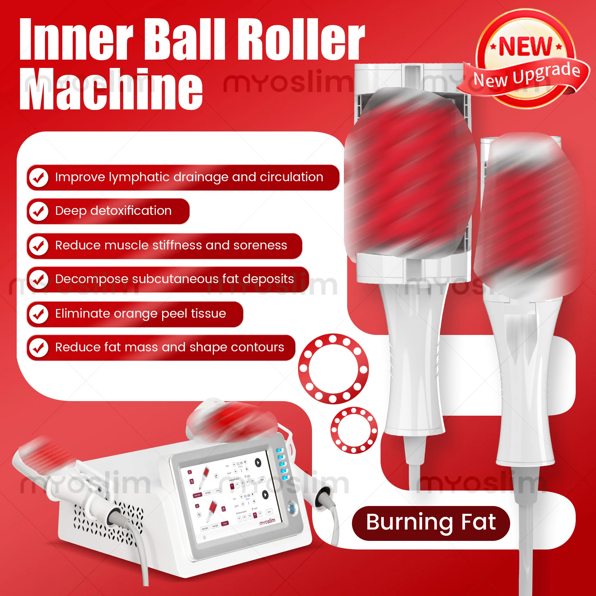 Professional 360° Roller Body Massage Machine – Deep Tissue & Circulation