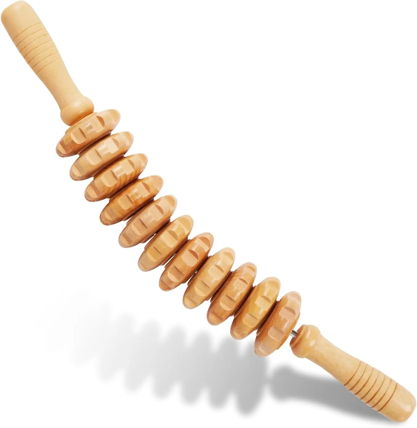 Wooden Fascia Massage Roller – Manual Trigger Point Muscle Roller - packaging