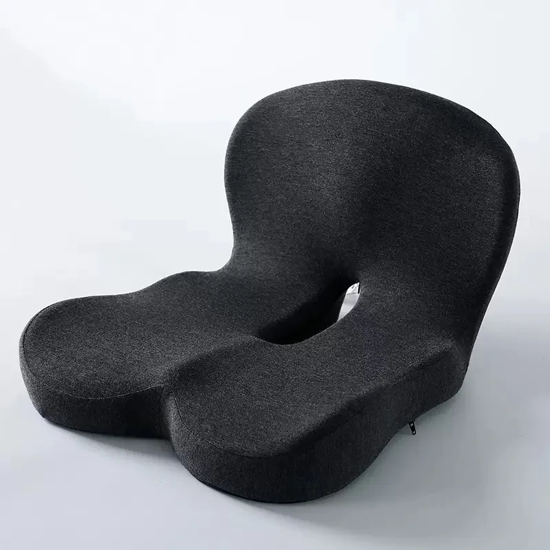 Memory Foam L-Shaped Seat & Lumbar Cushion – Car, Desk & Gaming Chair - detail view
