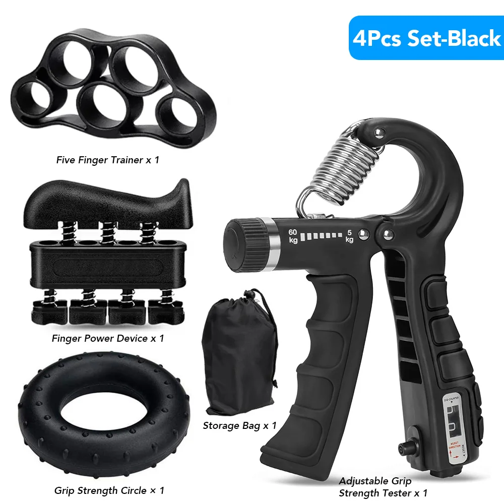 Adjustable Hand Gripper 5–60kg – Forearm & Grip Strength Trainer - texture detail