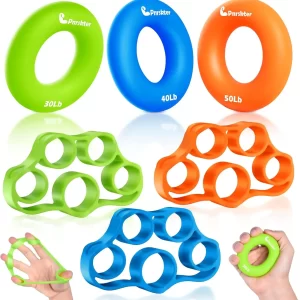 6-Piece Hand Grip Strengthener Set – Forearm, Wrist & Finger Exerciser