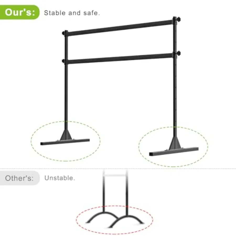 Height-Adjustable Ballet Barre – Freestanding Steel Home Studio Barre - alternate view