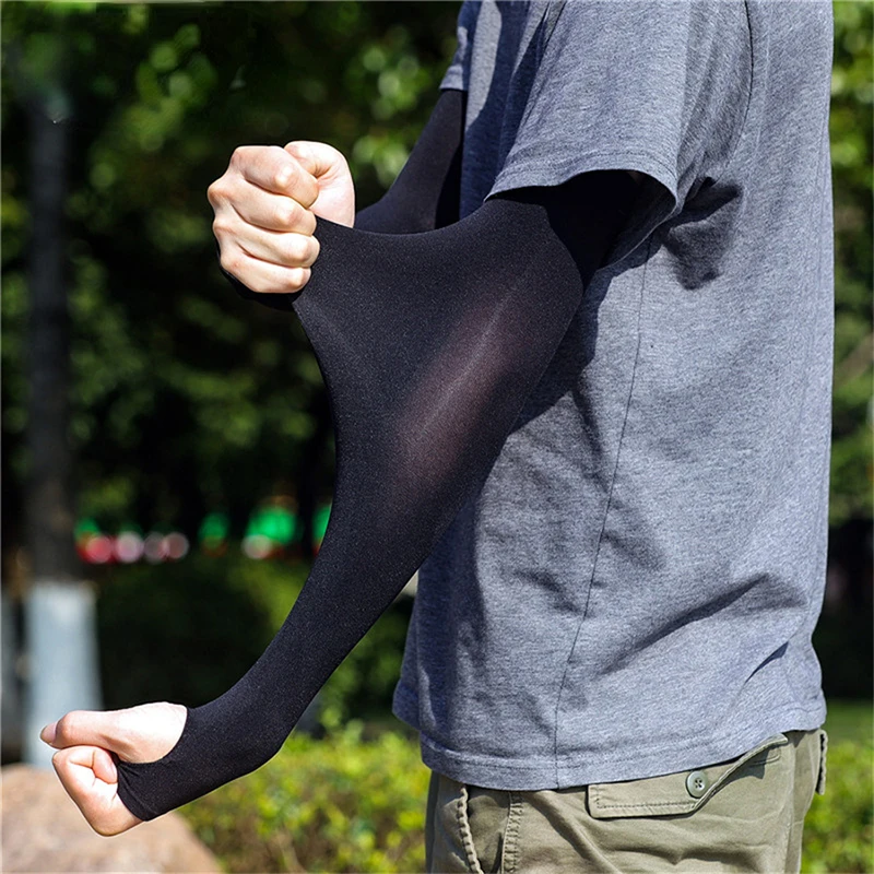 Ice Silk Cooling Arm Sleeves – UV Sun Protection for Cycling, Running & Fishing - size and dimensions
