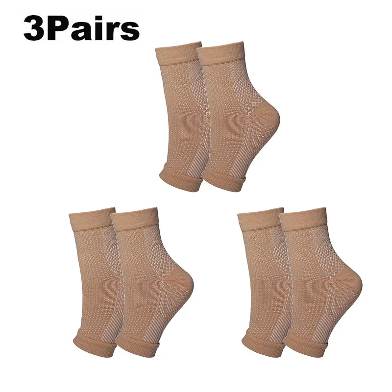 Foot Compression Sleeves – Graduated Circulation Socks for Swelling & Fatigue - detail view