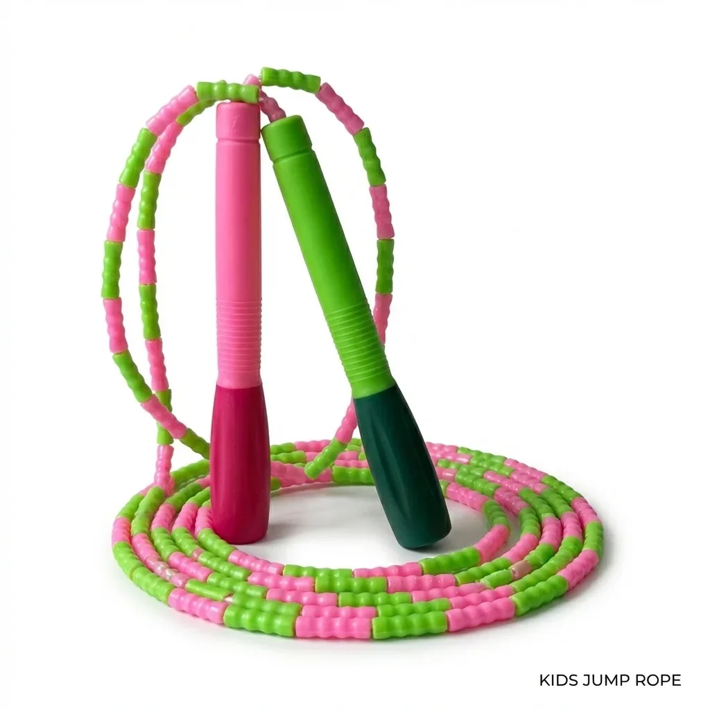 YUEDONG Adjustable Soft Beaded Jump Rope for Kids Adults TPU Segment - alternate view