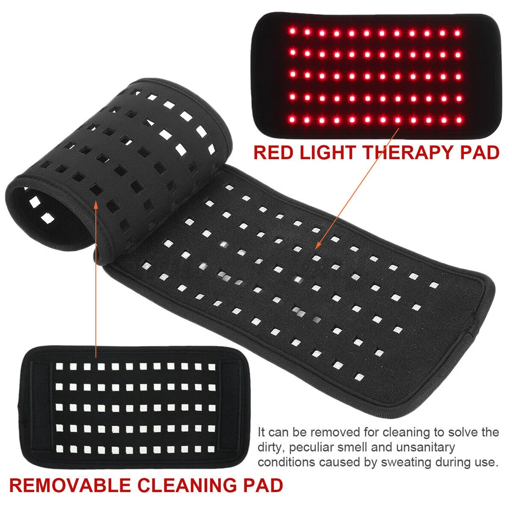 Infrared Light Therapy Pad – Portable Heat Wrap for Back, Knee, Hands & Feet - alternate view