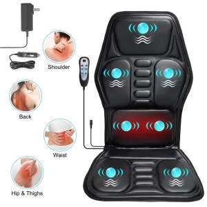 Heated Massage Chair Pad – 9-Mode Vibration Back & Seat Cushion