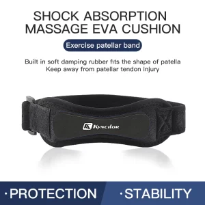 Patella Knee Strap – Adjustable Silicone Kneecap Support Band