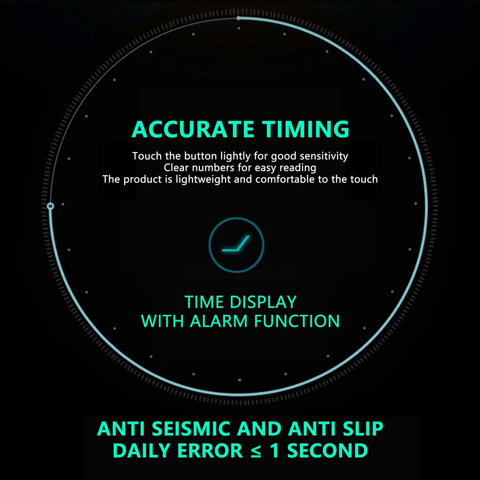 Digital Sports Stopwatch – Interval & Countdown Timer for Training - size and dimensions