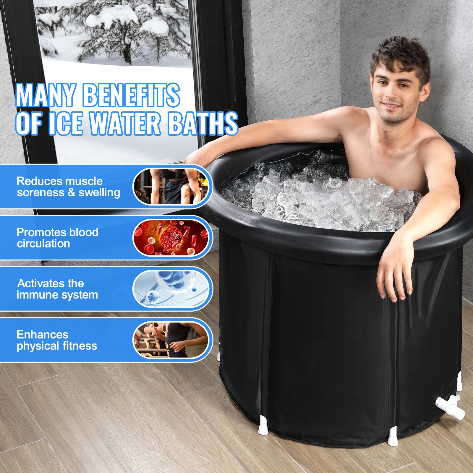 Succe Buy Ice Bath Tub Cold Water Therapy Plunge for Athletes - color options