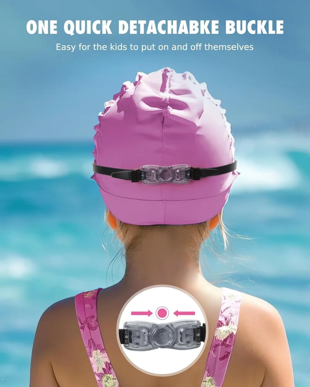 Kids Swim Goggles Anti-Fog UV Protection Ages 3-14 Comfort Fit - alternate view