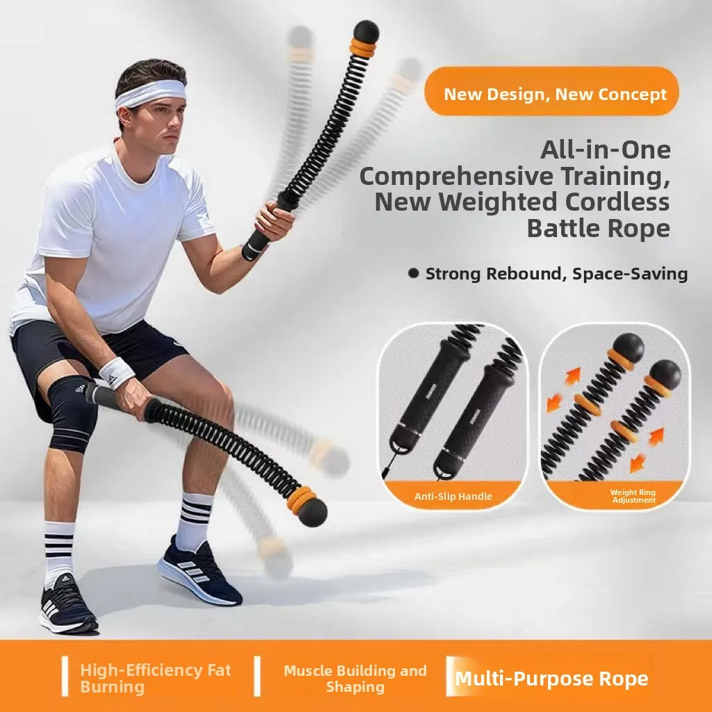 Weighted Ropeless Battle Ropes – Quiet Full-Body Conditioning for Home Gyms - close-up detail