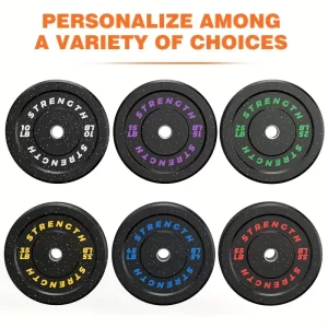 Rubber Bumper Plates – 2in Olympic Weight Plates, 10–45lb
