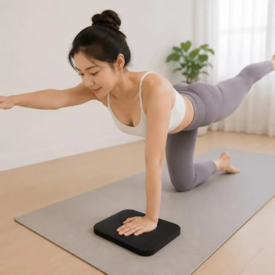 Yoga Kneeling Pad – High-Density Knee Cushion for Yoga & Floor Work - close-up detail