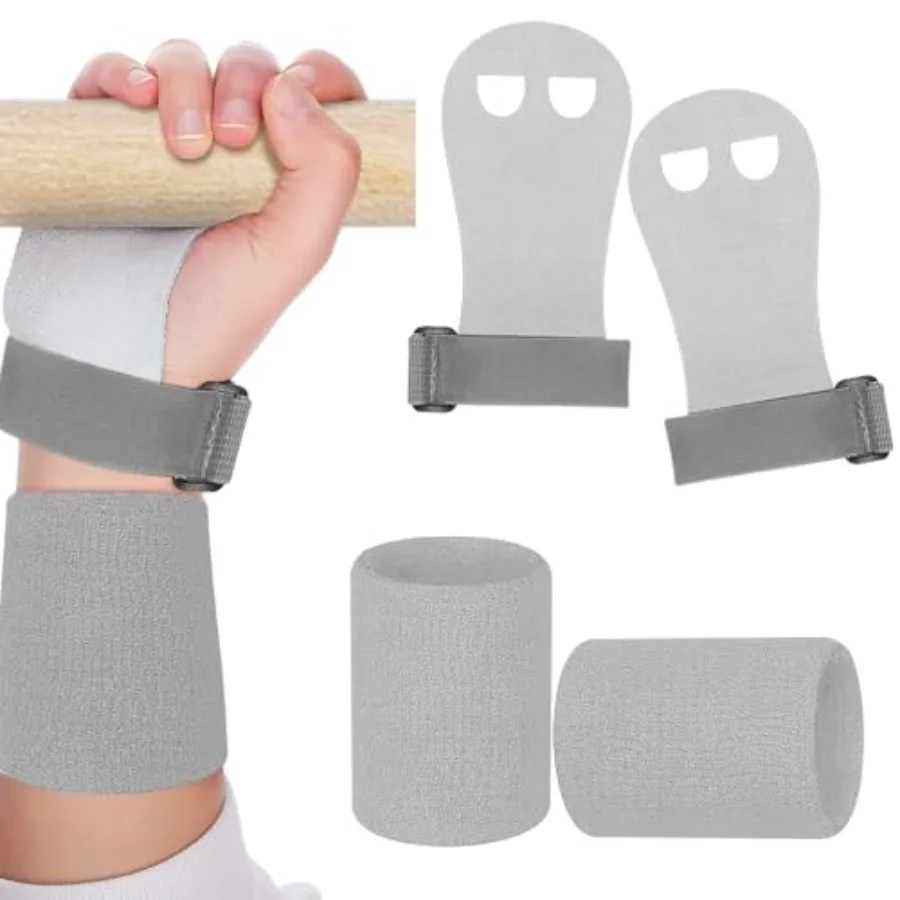 Gymnastics Hand Grips with Wrist Support – Palm Protection for Bar Work (2pcs) - packaging