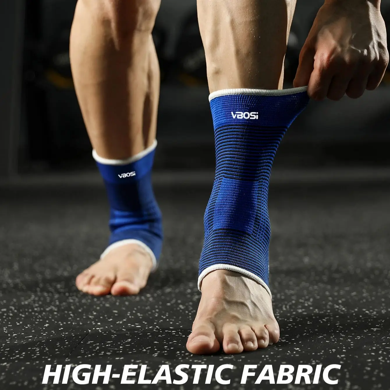 Elastic Ankle Support Sleeves – Breathable Compression Braces, 1 Pair