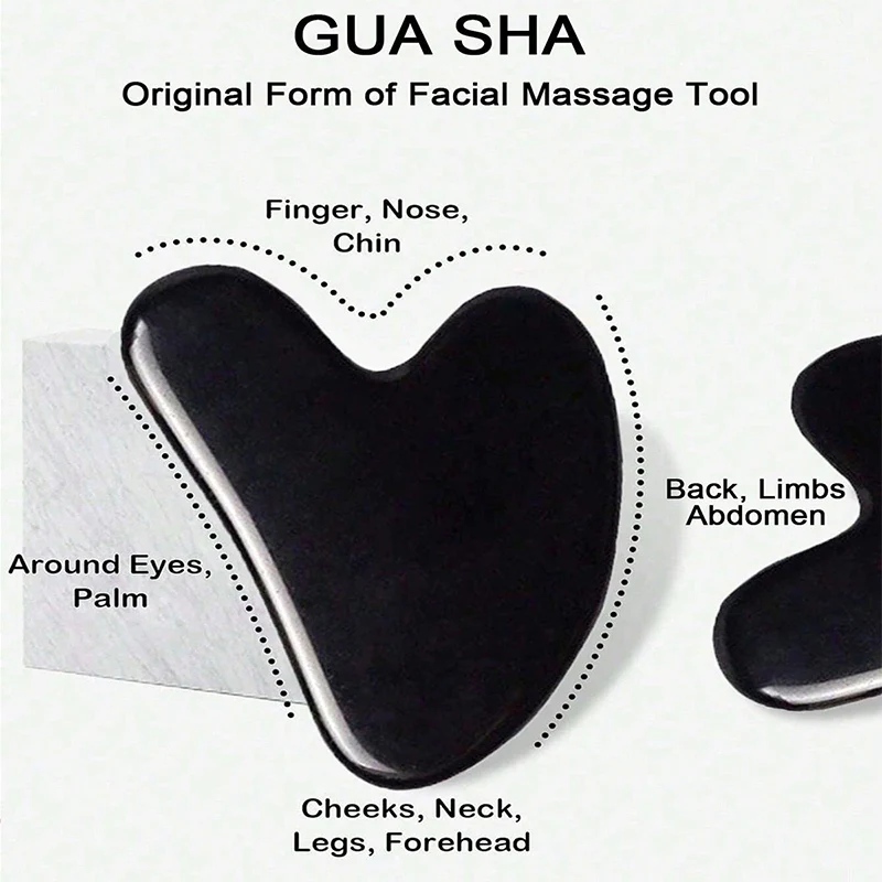 Ice Face Roller & Gua Sha Set - Cold Facial Massage & De-Puffing Tool - close-up detail