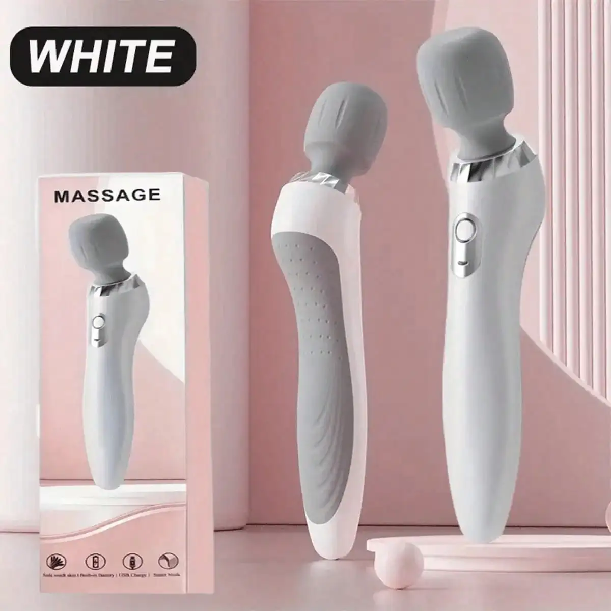 Handheld Electric Massager – 5-Speed USB Rechargeable Muscle Massager - color options