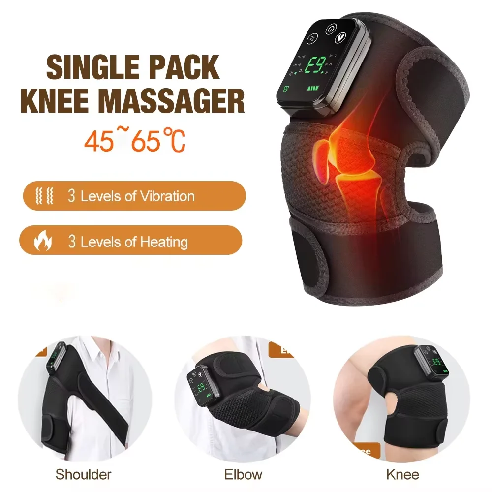 Heated Shoulder Brace with Vibration Massage – Adjustable Support Wrap - packaging