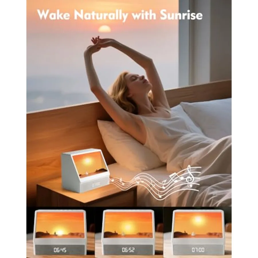 Sunrise Alarm Clock with Sound Machine – Wake-Up Light & Sleep Sounds - close-up detail