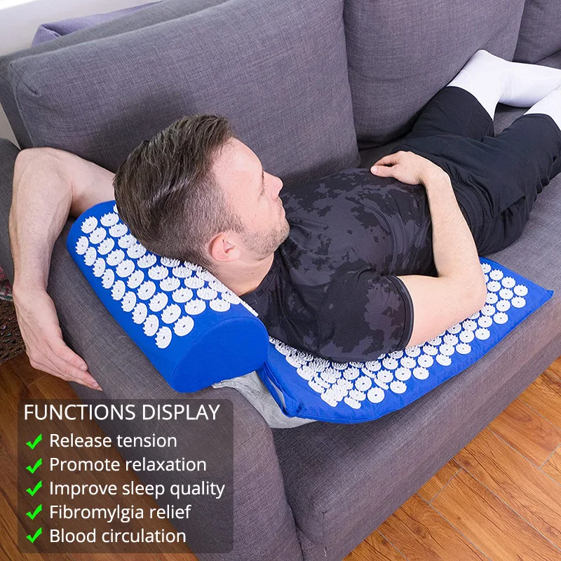 Acupressure Mat & Pillow Set – Back and Neck Massage Mat