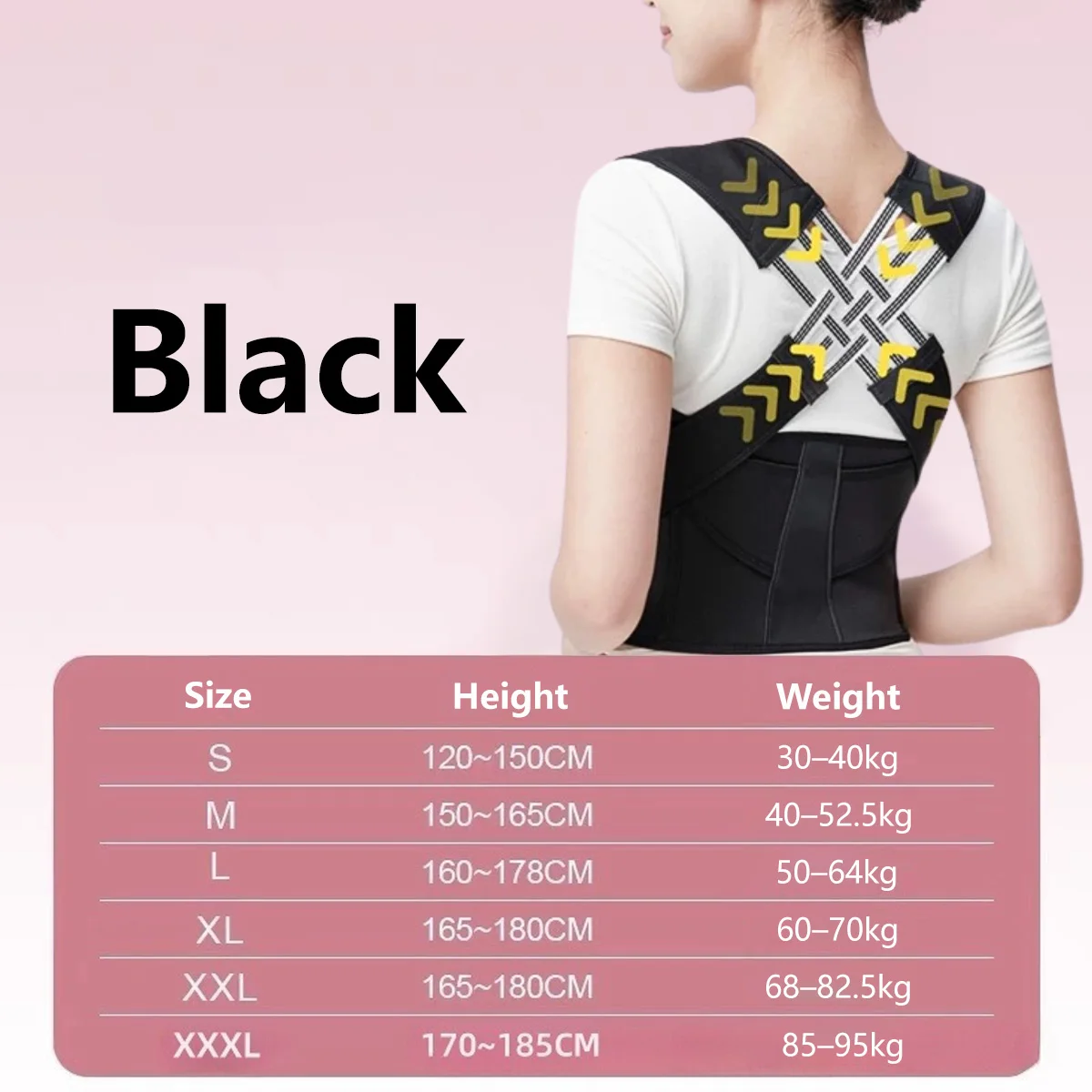 Adjustable Posture Corrector – Back Support Brace for Rounded Shoulders, Men & Women - packaging