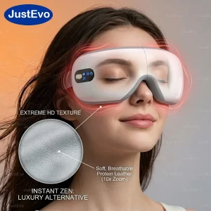 Smart Eye Massager with Heat & Air Compression – Bluetooth Eye Mask for Sleep