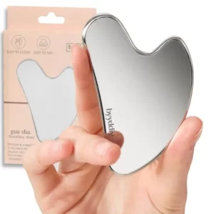 Stainless Steel Gua Sha Tool – Contoured Scraper for Face, Body & Muscles