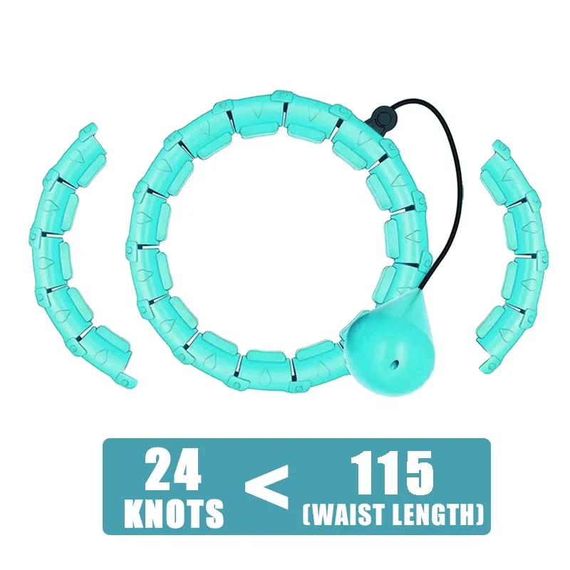 Weighted Hula Hoop 47" – 24 Detachable Links, Smart Fitness Hoop - packaging