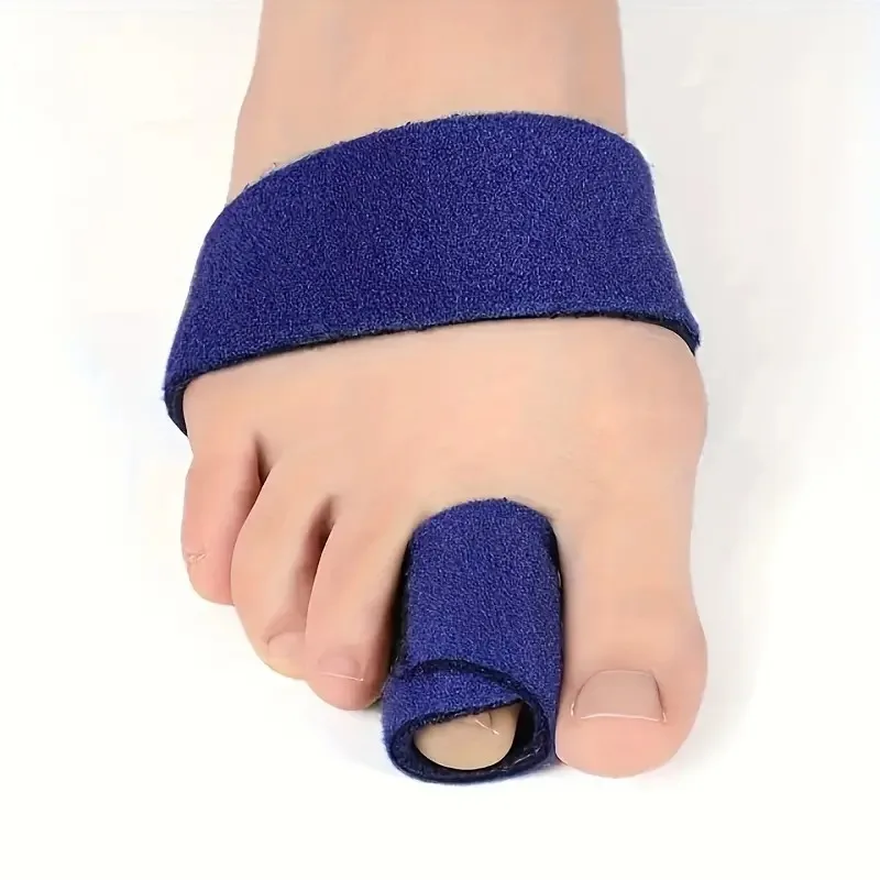 Finger Splint Adjustable Support Brace With Fastening Strap For Alleviating Locking - alternate view