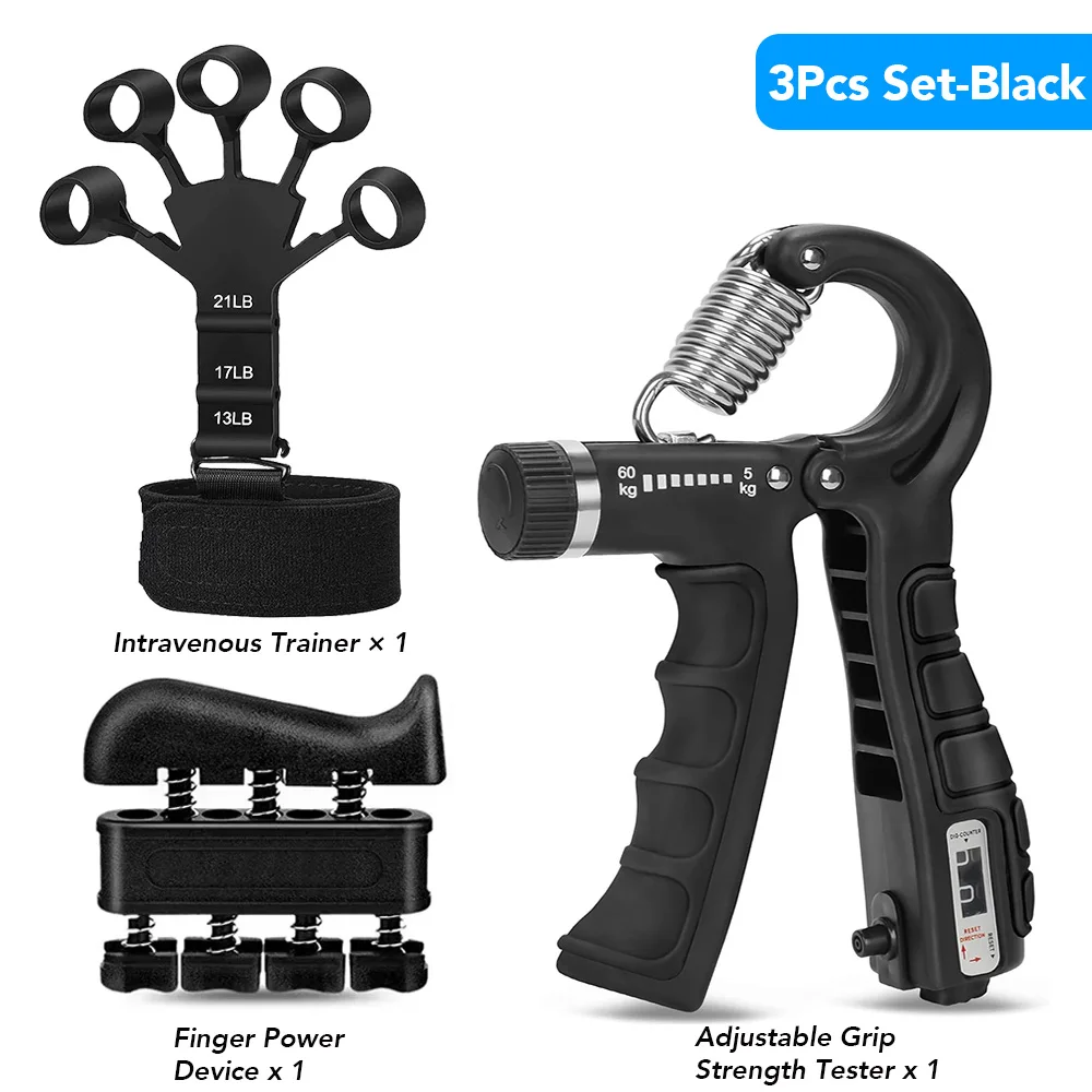 Adjustable Hand Gripper 5–60kg – Forearm & Grip Strength Trainer - side view