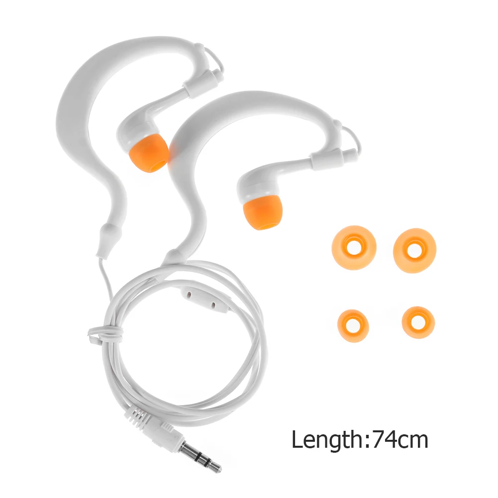 IPX8 Waterproof Swimming Headphones – 3.5mm Wired Earphones for Pool & Diving - alternate view