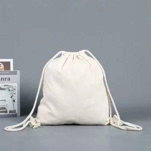 Canvas Drawstring Backpack – Lightweight Sports & Hiking Sack