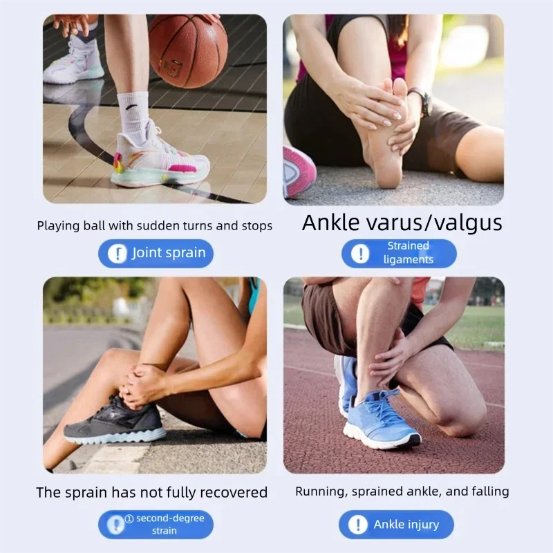 Ankle Brace Compression Strap – Ultra-Thin Bi-Directional Stabilizer - color options