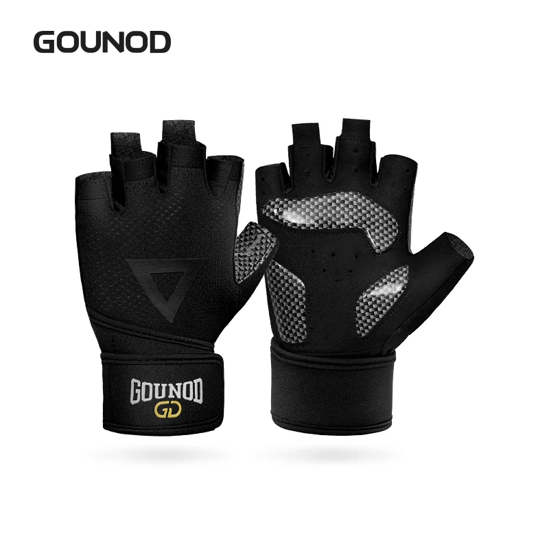 Weightlifting Gloves with Wrist Support – Breathable Anti-Slip Gym Gloves - side view